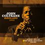 Text: "John Coltrane Birdland 1962." Darunter: Musikernamen. Schwarz-weißes Foto von einem Mann, der Saxophon spielt., LP