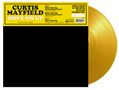 Curtis Mayfield: Move On Up (Mark Knight Remix) (180g) (Limited Numbered Edition) (Yellow Vinyl), Single 12"