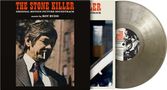 "The Stone Killer: Original Motion Picture Soundtrack. Musik von Roy Budd." Mann mit Zigarette, Schallplatte sichtbar.