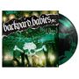"backyard babies" in großer Schrift, "[liv] [larv] in paris" darunter. Hintergrund: Konzertszene mit Scheinwerfern und Totenkopf., LP