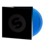 Aufschrift unten: "SPINNIN' RECORDS", "25 YEARS — CHAPTER 2". Schwarze Hülle mit Logo und blauer Vinyl-Schallplatte., 2 LPs