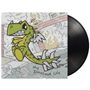 "My Dinosaur Life", Comic-Dinosaurier mit Flügeln, in Welt mit Chaos und Feuer, dynamisch und bunt., LP
