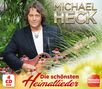 "MICHAEL HECK", "Die schönsten Heimatlieder", "4 CD BOX", "Melodie EXPRESS". Mann mit Gitarre in blumiger Umgebung., 4 CDs