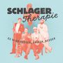 Text: "Schlager Therapie", "Es wird besser, besser, besser". Vier Männer, elegant gekleidet, mit Instrumenten und Ballons., CD
