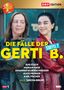 "DIE FÄLLE DER GERTI B. STAFFEL 2", zwei Frauen, eine in grün, eine in rot, stehen Rücken an Rücken und lächeln., DVD