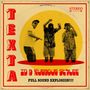 Text: "Texta in a rubadub stylee. Full Sound Explosion!!!! Stereo." Drei Personen tanzen auf einem gelben Hintergrund., LP