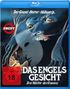 „Der Grusel-Horror-Höllentrip. Uncut. Das Engelsgesicht. Drei Nächte des Grauens.“ Illustration eines schaurigen Gesichts.