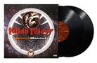 "KILLAH PRIEST Heavy Mental" in roten und weißen Buchstaben, Plattencover mit Weltraummotiv, zwei schwarze Vinylplatten., 2 LPs