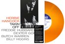 HERBIE HANCOCK TAKIN' OFF FREDDIE HUBBARD DEXTER GORDON BUTCH WARREN BILLY HIGGINS. Schwarz-weißes Foto, orangefarbene Vinyl.