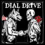 "DIAL DRIVE" steht oben. Ein Wolf in Anzug hält eine blutige Axt, schüttelt einem Skelett die Hand., LP