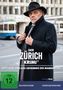 „Der Zürich Krimi: Borchert und das Geheimnis des Mandanten“ zeigt einen ernsten Mann im Mantel und Hut in einer Stadt., DVD