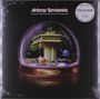 „Antony Szmierek, Service Station at the End of the Universe“. Eine futuristische Szene in einer Schneekugel., LP