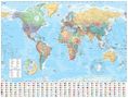 Collins Maps: Collins World Wall Laminated Map, KRT