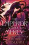"The Emperor Without Mercy" in weißer Schrift vor einem Leoparden in kräftigen Rosa- und Violetttönen, Gestaltung dramatisch.