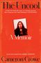 "The Uncool." "A Memoir." Zitat von Stevie Nicks. "Cameron Crowe." Ein roter Hintergrund und ein Foto, das eine Person zeigt., Buch