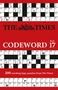 "THE TIMES CODEWORD 17", Kreuzworträtsel auf rotem Hintergrund mit Text "200 cracking logic puzzles from The Times"., Buch