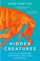 „Hidden Creatures“, Buchcover mit großer Darstellung eines Flohs auf orangem Hintergrund., Buch
