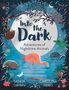 "Into the Dark: Adventures of Nighttime Animals" steht über einer Illustration mit Tieren in einem nächtlichen Wald.