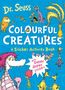 "Dr. Seuss: Colourful Creatures, A Sticker Activity Book" mit Fantasiewesen in bunten Farben und spielerischem Design.