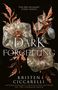 „A Dark Forgetting“ von Kristen Ciccarelli. Dekorative, metallische Blumen auf dunklem Hintergrund., Buch