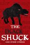 "The Black Shuck and Other Stories" in weißen und schwarzen Buchstaben vor rotem Hintergrund mit großem, schwarzem Hund.