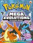 „Pokémon Mega Evolutions Sticker Book“ mit über 300 Stickern. Zwei Drachenähnliche Kreaturen im Vordergrund., Buch