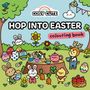 "Cosy Cute: Hop into Easter - Colouring Book." Illustrationen: Tiere feiern Ostern mit bemalten Eiern, Kuchen und Picknick.