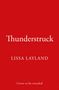 „Thunderstruck“ und „Lissa Layland“ stehen auf einem roten Hintergrund. Unten: „Cover to be revealed“.
