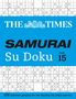 "The Times Samurai Su Doku Book 15. 100 extreme puzzles for the fearless Su Doku warrior." Sudoku-Gitter im Hintergrund.