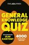 "General Knowledge Quiz" von Olav Bjortomt. 4000 Quizfragen. Logo der Zeitung The Times oben. Orange und schwarze Farbtöne.