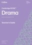"Cambridge IGCSE™ Drama Teacher’s Guide. Rebekah Beattie, Gail Deal, Emma Hollis. Lila Hintergrund mit grünem Muster.", Buch