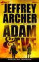 "JEFFREY ARCHER ADAM & EVE. Divided by class. United by love." Zwei Figuren vor gelbem Himmel.