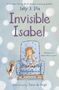 Schriftzug: Invisible Isabel. Illustration: Mädchen auf Sessel, Hund daneben. Text: Being seen is harder than it seems.