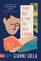 „A love story of overwhelming power.“ „THERE WAS A TIME FOR SUCH A WORD“. Gesicht liest Buch, Menschen schwimmen.