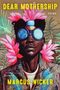 "Dear Mothership Poems by Marcus Wicker" steht oben. Ein Mann mit Fernglas, exotische Pflanzen im Hintergrund., Buch