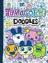 Oben steht "Tamagotchi Doodles". Darunter sind bunte, fröhliche Zeichnungen von fünf cartoonartigen Figuren mit großen Augen., Buch