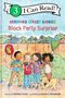 "I Can Read! Bradford Street Buddies: Block Party Surprise. Vier Kinder und ein Hund stehen fröhlich zusammen im Freien."