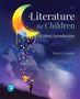 "Literature for Children: A Short Introduction" von David L. Russell. Kind mit Geschenk unter buntem Mond.