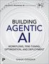 "Building Agentic AI: Workflows, Fine-Tuning, Optimization, and Deployment" von Sinan Ozdemir. Kreisförmiges Muster., Buch