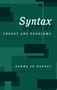 "Syntax: Theory and Problems" von Donna Jo Napoli. Grüner Hintergrund mit geometrischen Formen.