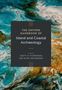 "The Oxford Handbook of Island and Coastal Archaeology" von Scott M. Fitzpatrick, Jon McVey Erlandson. Abstrakte Kunst in Blau- und Brauntönen., Buch