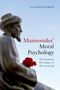 Buchtitel "Maimonides' Moral Psychology" von Alexander Green. Statue eines Mannes mit Blumen in der Hand, blauer Himmel., Buch