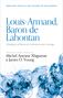„Louis-Armand, Baron de Lahontan, Dialogues of...“ Herausgeber: Michel-Antoine Xhignesse, James O. Young. Blaue, abstrakte Muster., Buch