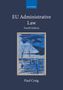 "EU Administrative Law, Fourth Edition, Paul Craig." Blaue Abdeckung, abstrakte Landschaft mit Bäumen.