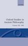 X: Oxford Studies in Ancient Philosophy, Buch