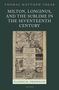 Thomas Matthew Vozar: Milton, Longinus, and the Sublime in the Seventeenth Century, Buch