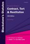 Francis Rose: Blackstone's Statutes on Contract, Tort & Restitution, Buch