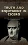 "Truth and Enjoyment in Cicero" von Paul Allen Miller. Eine Statue von Cicero mit pixeliger Sonnenbrille., Buch