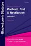 Francis Rose: Blackstone's Statutes on Contract, Tort & Restitution, Buch, Buch