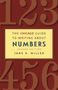 "The Chicago Guide to Writing About Numbers, Second Edition, Jane E. Miller." Hintergrund: große nummerierte Ziffern.
